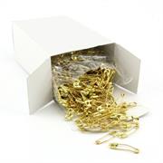 SAFETY PINS CURVED 38MM brass 1000 pcs/ box  50 boxes/ carton